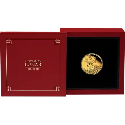 Монета "Год Лошади (пруф)", 2026 г., Золото, 7,78 гр., проба 999.9, АВСТРАЛИЯ