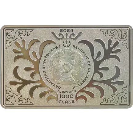 Монета "Шымбулак", 2024 г., Серебро, 31,1 гр., проба 925, КАЗАХСТАН