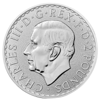 Монета "Британия (Чарльз III)", 2023 г., Серебро, 31,1 гр., проба 999, СОЕДИНЕННОЕ КОРОЛЕВСТВО